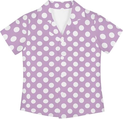Boy's Button Down Hawaiian Shirts Short Sleeve Cool Cute Print Aloha Dress Tops T-Shirt for Kids in Saudi Arabia