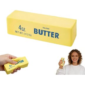 Butter Squishy New Squeeze Ball Realistic Butter Stick Soft Squeeze Super Soft Butter Stress Relief Fidget Gifts in Kuwait