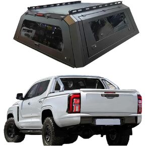 Truck Topper Compatible with Mitsubishi L200 2015-2023, Lockable Hardtop Camper Shell w/Gullwing Doors, Rear Tent & Interior Light, No-Drill Bed Cap Pickup Canopy(6ftPlain) in Kuwait