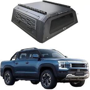 Truck Topper Compatible with BYD Shark 6 2024-2026 5ft, Lockable Hardtop Camper Shell w/Gullwing Doors, Rear Tent & Interior Light, No-Drill Bed Cap Pickup Canopy(Decor) in Kuwait