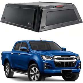 Truck Topper Compatible with Isuzu D-MAX 2012–2019, Lockable Hardtop Camper Shell w/Gullwing Doors, Rear Tent & Interior Light, No-Drill Bed Cap Pickup Canopy(5ftPlain) in Kuwait