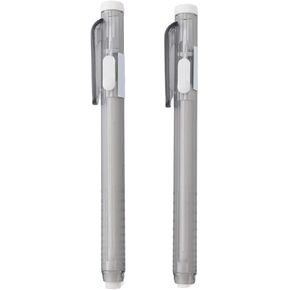 Retractable Mechanical Eraser Pen, 2 Eraser Pens with 10 Refills, Lightweight Portable for School, Office, Home & Classroom Drawing Writing in Kuwait