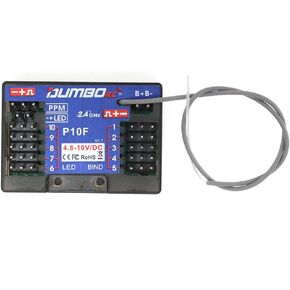 Dumborc 10CH 2.4GHz Rc Receiver P10F Voltage Return PPM Signal Output for DDF-350 Transmitter for Dumbo rc DDF-350 X10P-350 X6 X4 Transmitter RC Car Model Crawler Boat Vehicle in Saudi Arabia