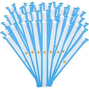 ZenNex 120 Pack Inflatable Cheer Sticks Thunder Boom Sticks Country Flag Patterns Bang Bang Sticks Cheer Leading Noise Makers for Soccer Games Football Parties Stadium Cheering & Events (Patriotic) in Kuwait