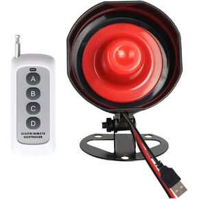 Wireless Programmable MP3 Car Horn 4 Key Customizable Siren Horn 30W Compatible with Vehicles(With Remote Model A) in Kuwait