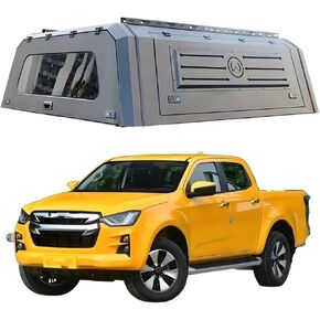 مظلة شاحنة ذات غطاء صلب متوافقة مع Isuzu D-Max 2012-2025 هيكل صلب من الصلب المنغنيز مع قفل الباب الخلفي، حمولة 150 كجم، غطاء هبوط 4 × 4 (ب) in Kuwait