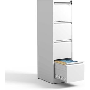 Wide Steel Lateral File Cabinet with Lock,Heavy Duty Filing Organization Storage Cabinets,Home Office Cabinets for Letter/Legal/F4/A4 Size(Black, 4 Drawer) in Kuwait