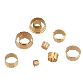 5/10PCS Tube to Tube Fitting Brass Cone Caliper Cone Type Oil Reamer Resists High Pressure Copper Jacketed Tubing Mesons(15 5pcs) in Kuwait