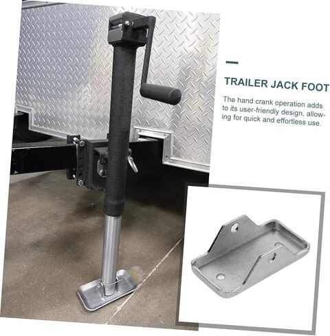 Cabilock Trailer Jack Foot Plate with Safety Pin 1pcs Set for Rv Stabilizer Jack Base Compatible with Utility Trailers and Camper Support in Kuwait