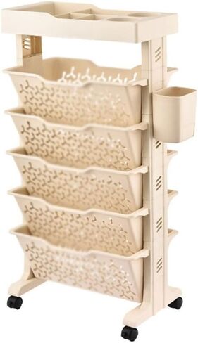 Floor Standing Movable Bookcase with Wheels in Kuwait