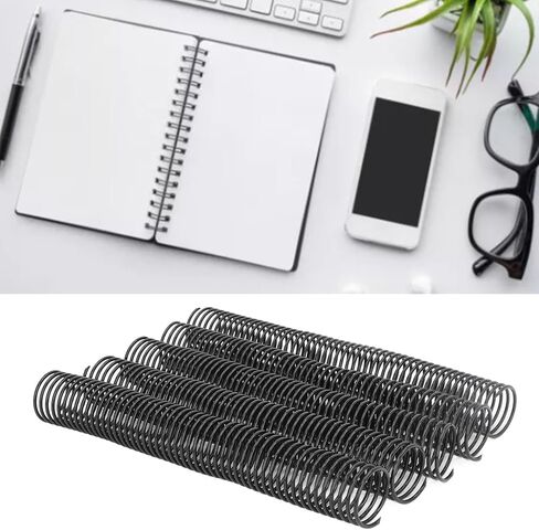 18 Pcs Spiral Binding Coil 38mm Diameter 48 Loop 4:1, High Capacity Binding Coil, Pitch 310 Sheet Capacity Spiral Binding Spine for A4 Paper,Business in Kuwait