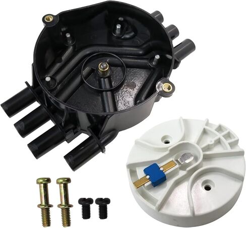 Car Ignition Distributor Cap & Rotor & Screw Set 10452458, 10477311, 10493577, 38590196 for 2000-2003 Chevrolet S10 Xtreme Standard Cab Pickup 2-Door in Kuwait