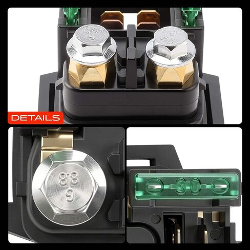 A-Premium 24V Starter Solenoid Relay Compatible with Yamaha ATV YFM 350 400 450 660 Raptor Grizzly Kodiak Wolverine Big Bear 2002 2003 2004 2005 2006 2007 2008 2009 in Kuwait