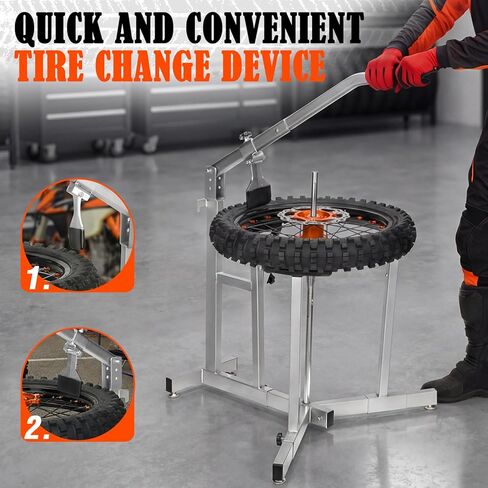 Portable Hand Bead Breaker Mounting Tool for Motorcycle 16in to 21in Wheels Portable Hand Bead Breaker Tire Machine for Home Garage Small Auto Shop in Kuwait
