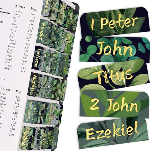 Bible Tabs,Laminated Tab for Women and Men,Reposition Large Print Stickers,Easy to Read and Apply Bible Index Tabs,Easy Navigation and Quick Reference,Little Flower in Saudi Arabia