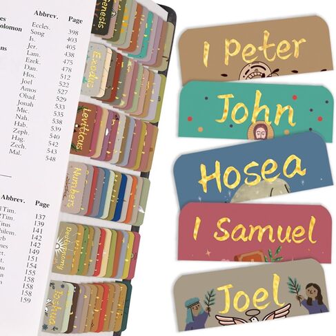 Bible Tabs,Laminated Tab for Women and Men,Reposition Large Print Stickers,Easy to Read and Apply Bible Index Tabs,Easy Navigation and Quick Reference,Little Flower in Saudi Arabia