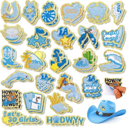 50 Pcs Hello Summer Patches Ocean Patches Self Adhesive Hawaii Beach Patch,Embroidered Cute Coastal Sea Animals Patch Stick on,Chenille Patches Summer Ocean Stickers for Hats Bags Backpacks in Saudi Arabia