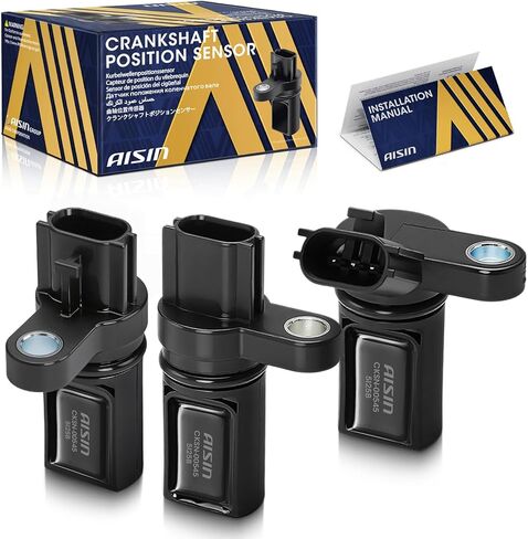AISIN AFTERMARKET CKSN-00545 مجموعة من 3 أعمدة كامات (يسار ويمين) ومجموعة مستشعر موضع العمود المرفقي - متوافقة مع نيسان ألتيما، ماكسيما، مورانو، كويست، 350Z، إنفينيتي FX35، G35، I35، M35 - V6 3.5L in Kuwait
