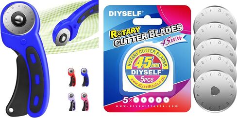 DIYSELF Rotary Cutter with 5 Pack 45 mm Rotary Cutter Blades in Kuwait
