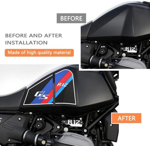 for R12GS R12G S R12 G/S 2025 2026 Motorcycle Rubber Tank Pad Sticker Side Tank Pad Anti Scratch Decal Non-Slip Sticker in Kuwait