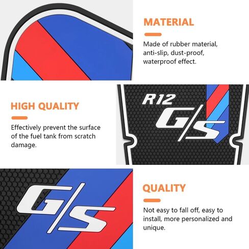 for R12GS R12G S R12 G/S 2025 2026 Motorcycle Rubber Tank Pad Sticker Side Tank Pad Anti Scratch Decal Non-Slip Sticker in Kuwait