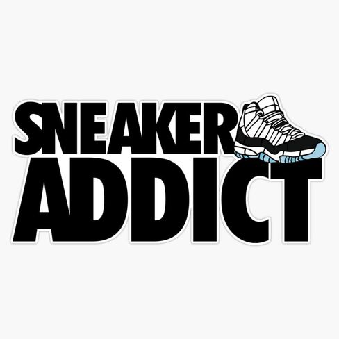 Sneaker Addict-J11 Concords Sticker Bumper Sticker Vinyl Decal 5" in Kuwait