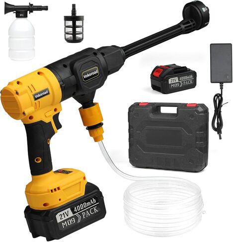 Cordless Car Cleaner Tool Compatible with Makita 18V Battery with Rechargeable 4.0Ah Battery & 6-in-1 Nozzle for Car/Fence/Floor/Patio in Kuwait