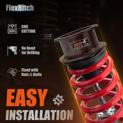 2'' Front Leveling Kit for 2014-2024 Ram 2500 4WD, 2013-2024 Ram 3500 4WD, Heavy Duty Steel Front Struct Spacers, Shock Extension Brackets Inlcuded in Kuwait