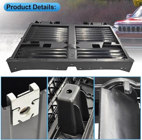 68425775AD Front Active Shutter Grille Compatible with Jeep Wagoneer/Grand Wagoneer 2022-2025 3.0L 5.7L 6.4L Radiator Shutter Assembly w/o Motor, 68425775AC in Kuwait