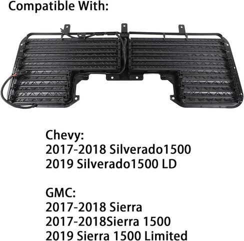 601-374 W/Motor Radiator Shutter Assembly Fit for 2017 2018 2019 Chevy Silverado 1500 2017-2019 GMC Sierra 1500 Replaces 84363184 23300225 GM1206119 in Kuwait