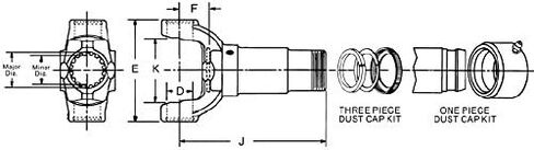 Spicer 3-3-1601KX 1480 Sleeve Yoke 1.562-16 Spline in Kuwait