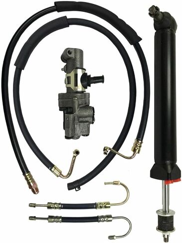 PS1A-PSV2-PSHKIT5 Power Steering Cylinder Valve & Hoses Kit Fits for Bel Air for Impala 1960-1964 V8 4.6L 5.3L 5.7L Direct in Kuwait