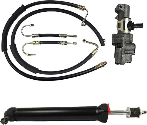 PS1A-PSV2-PSHKIT5 Power Steering Cylinder Valve & Hoses Kit Fits for Bel Air for Impala 1960-1964 V8 4.6L 5.3L 5.7L Direct in Kuwait