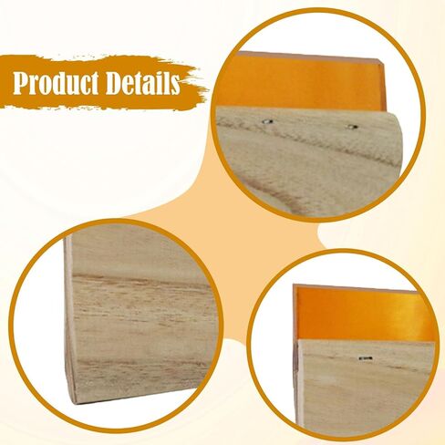 FytStycale Screen Printing Squeegee Nonslip Handle 75 Durometer Scrape for Rubberwood Silk Print, 25cmx3.5cmx0.7cm in Kuwait