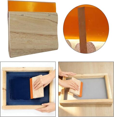 KiBcsLic Screen Printing Squeegee,Nonslip Handle Studio Shop Professional Scrape 75 Durometer for Screenprinting, 10cmx3.5cmx0.7cm in Kuwait