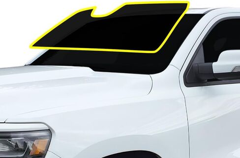 BOGAR TECH DESIGNS - Premium Nano Ceramic Precut Window Tint Film Kit Compatible with Ram 1500 Quad Cab 2019+ Front Windshield, 70% in Kuwait