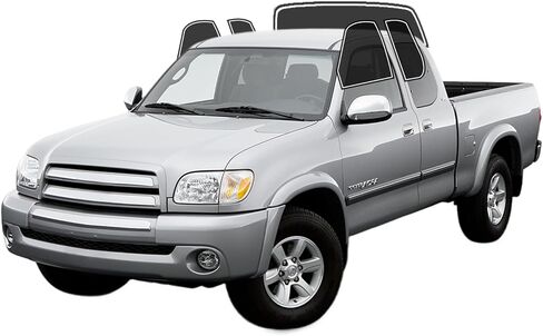 طبقة تظليل نافذة مسبقة القطع لسيارة Toyota Tundra ممتدة 2000-2006 من جميع الجوانب + الزجاج الأمامي الخلفي 25% VLT 2Ply مضاد للكسر، كتلة للأشعة فوق البنفسجية، حماية الخصوصية، سهل التركيب، لا حاجة للتشذيب، تقليل الحرارة والوهج in Kuwait