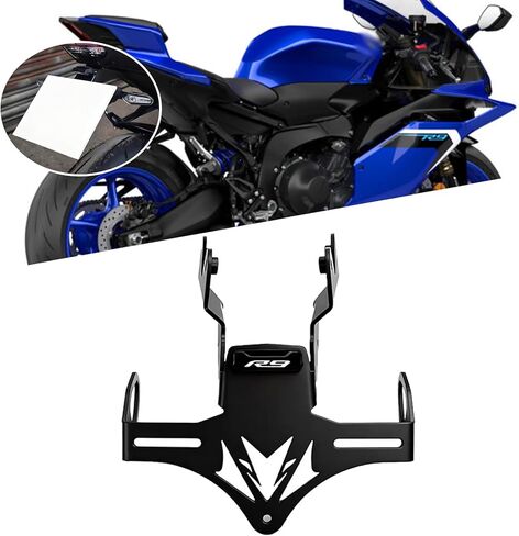 ل YZF-R9 YZFR9 R9 2025 2026 الذيل مرتب الحاجز مزيل عدة لوحة ترخيص حامل قوس YZF R9 دراجة نارية الملحقات. (أزرق) in Kuwait