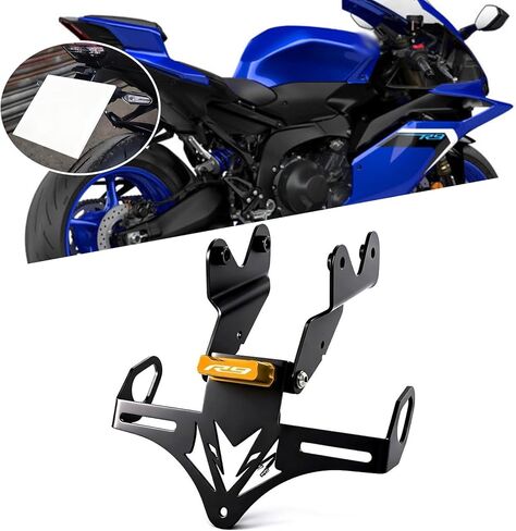 ل YZF-R9 YZFR9 R9 2025 2026 الذيل مرتب الحاجز مزيل عدة لوحة ترخيص حامل قوس YZF R9 دراجة نارية الملحقات. (أزرق) in Kuwait