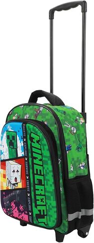 BIOWORLD Minecraft Rolling 16" Backpack with Adjustable Handle in Saudi Arabia