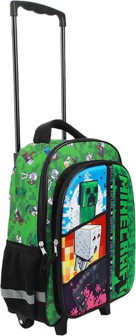 BIOWORLD Minecraft Rolling 16" Backpack with Adjustable Handle in Saudi Arabia