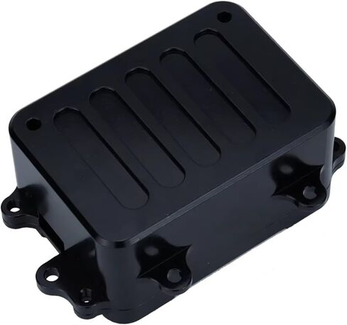 مكونات محورية لـ SCX10 لـ D90 D110 1/10 CNC صندوق استقبال سبائك الألومنيوم ESC معدات صينية إلكترونية سيارة RC لزاحف الصخور (رمادي داكن) in Kuwait