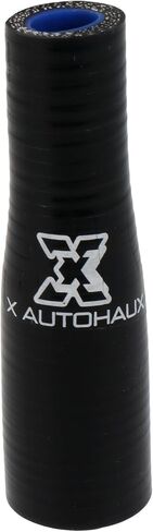 X AUTOHAUX 100 مم الطول 11-19 مم 0.43 بوصة - 0.75 بوصة القطر الداخلي المستقيم المخفض من السيليكون أنبوب المبرد الداخلي لأنابيب سحب المبرد الداخلي للسيارة باللون الأسود in Kuwait