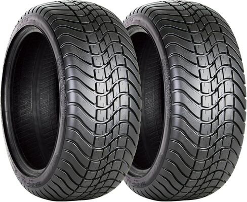 2-Pack Wolf Pack 215/35-14 Golf Cart Tires Non-Directional Tubeless Tire Multi-Terrain Tire with Superior Traction and Mud-Resistant Self-Cleaning Tread Design for Long-Lasting Performance in Kuwait