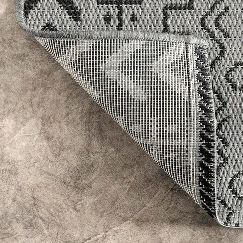 سجادة NuLOOM Jamie Accent للأماكن الخارجية، 3x5، بني in Saudi Arabia