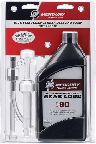زيت تروس عالي الأداء من Mercury SAE 90 مع مضخة للألواح الخارجية ومحركات Sterndrive، 1 لتر - 8M0222068 in Kuwait