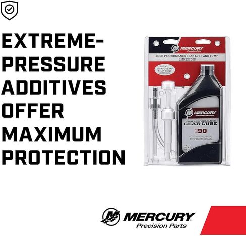 زيت تروس عالي الأداء من Mercury SAE 90 مع مضخة للألواح الخارجية ومحركات Sterndrive، 1 لتر - 8M0222068 in Kuwait