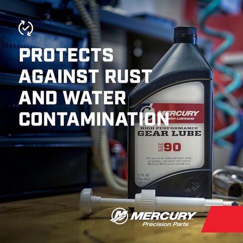 زيت تروس عالي الأداء من Mercury SAE 90 مع مضخة للألواح الخارجية ومحركات Sterndrive، 1 لتر - 8M0222068 in Kuwait