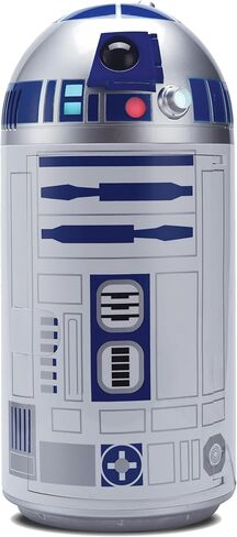 ثلاجة صغيرة Ukonic Star Wars R2-D2 | ثلاجة محمولة مقاس 18 بوصة سعة 4.5 لتر للمشروبات والوجبات الخفيفة | استخدام السيارة والمركبات الترفيهية والمنزلية مع طاقة تيار متردد/تيار مستمر | مجموعة حرب النجوم الممتعة in Kuwait
