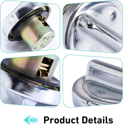 غطاء خزان الوقود، غطاء خزان الوقود المعدني للدراجات النارية، متوافق مع GY6 50cc 125cc 150cc 250cc سكوتر الدراجات النارية ATVs (فضي) in Kuwait